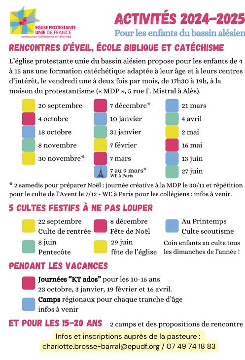 Activités 2024-2025